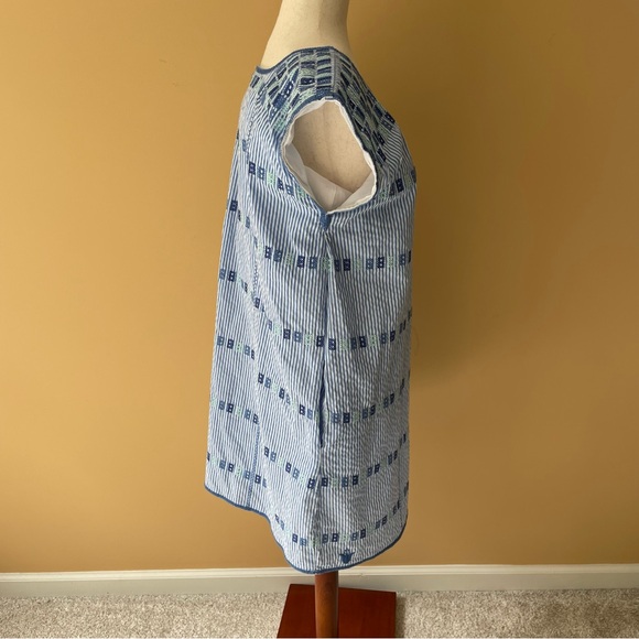 J.MARIE Embroidered Striped Dress Style JM1765 - Picture 4 of 9